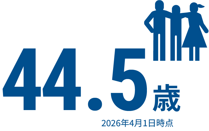 44.5歳 2026年4月1日時点